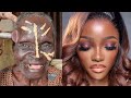 Must watch  viral bridal gele  makeup transformation  makeup tutorial 