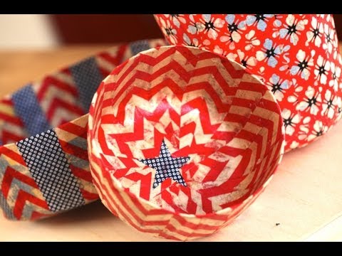 Come fare 4 luglio Paper Mache Bowls