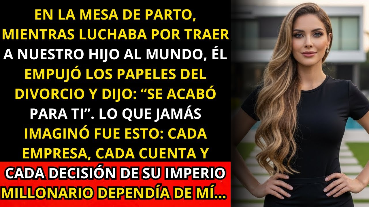 Mi marido millonario me dio el divorcio EN LA MESA DE PARTO - sin saber que YO TENÍA CONTROL DE SU..