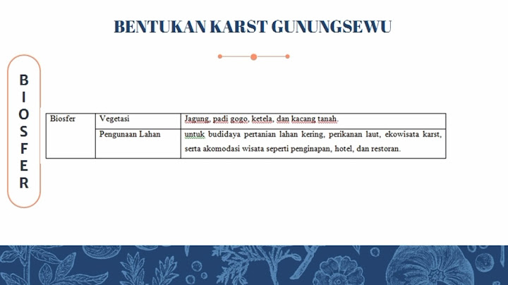 Pola desa yang terdapat pada daerah Karst pegunungan kapur yang sulit akan air akan membentuk pola