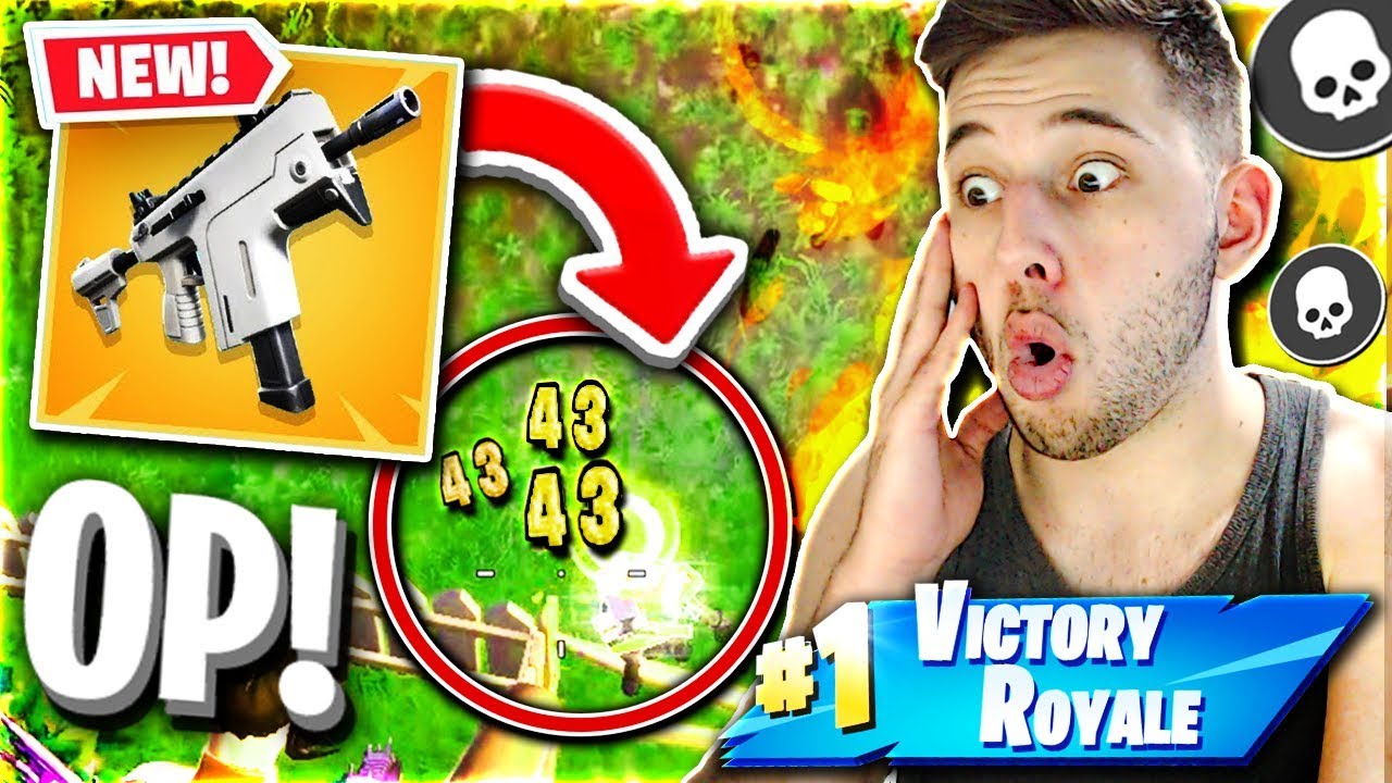 ΤΡΕΛΗ ΝΙΚΗ ΜΕ ΤΟ *ΝΕΟ* BURST SMG! (Fortnite Battle Royale)