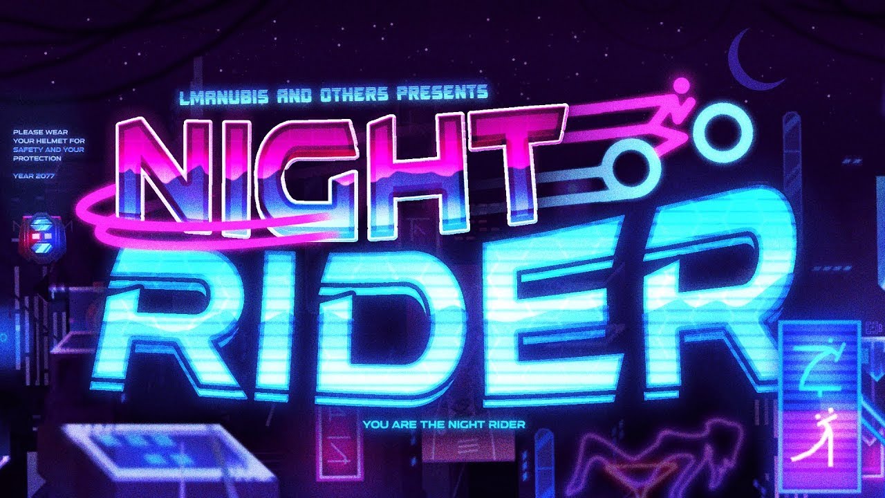 Geometry Night Rider NIGHT RIDER 1080p HD SHOWCASE! | Geometry Dash - YouTube
