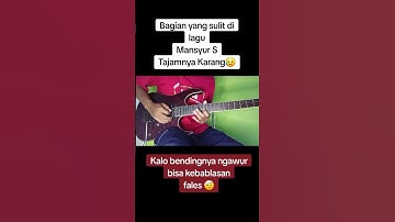 Mansyur s tajamnya karang ‼️Melodi lagu dangdut viral part 2‼️ #trending #guitar #introgitar #fypage