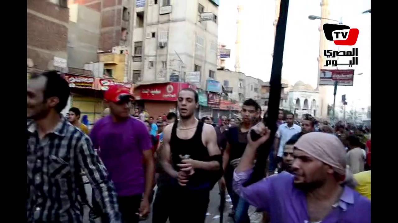 مسيرة بالسلاح ضد مرسي بالمنصورة ٢٦ يونيو ٢٠١٣