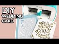 Cricut joy wedding card  diy wedding invitations on a budget