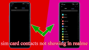 How to fix sim card contacts not showing in realme