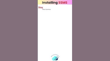 Learn about Installation of SSMS in just few steps! SQL Server management studio.