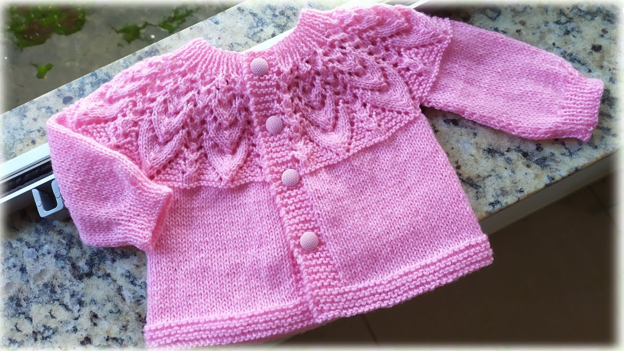CARDIGAN EN DOS AGUJAS PARA BEBÉS DE 1 A 3 MESES QUETZALI