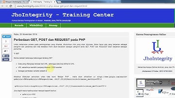 Perbedaan get, post dan request pada php
