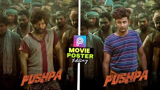 pushpa Movie poster Editing Picsart |Allu Arjun | Pusha Movie Photo Editing Tamil- sk editz tamil