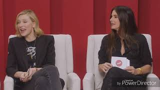 Cate Blanchett Being Crazy With Sarah Paulson And Ocean 8 Cast