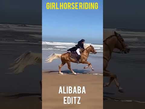 Girl horse riding vs boy horse riding #amanshorts #shorts