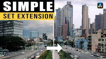 How to create a simple set extension in Davinci Resolve - Fusion
