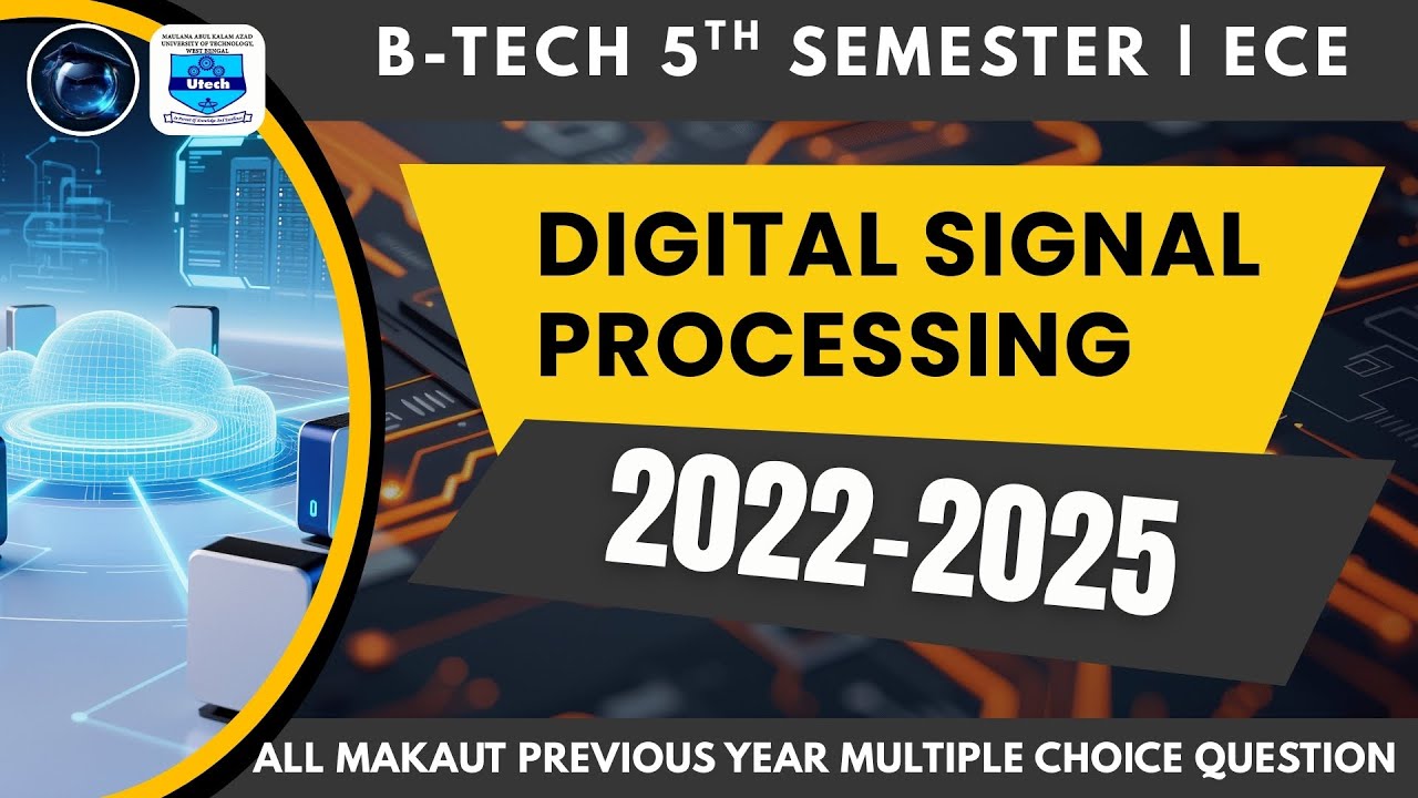 DIGITAL SIGNAL PROCESSING|5TH SEM| Makaut | ECE | MULTIPLE CHOICE ...