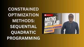 9. Sequential Quadratic Programming