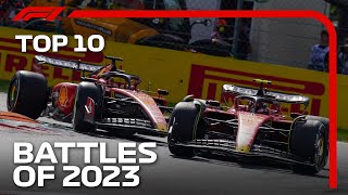 Top 10 Best Battles of the 2023 F1 Season!