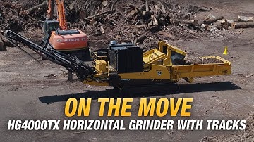The HG4000TX horizontal grinder with tracks is here