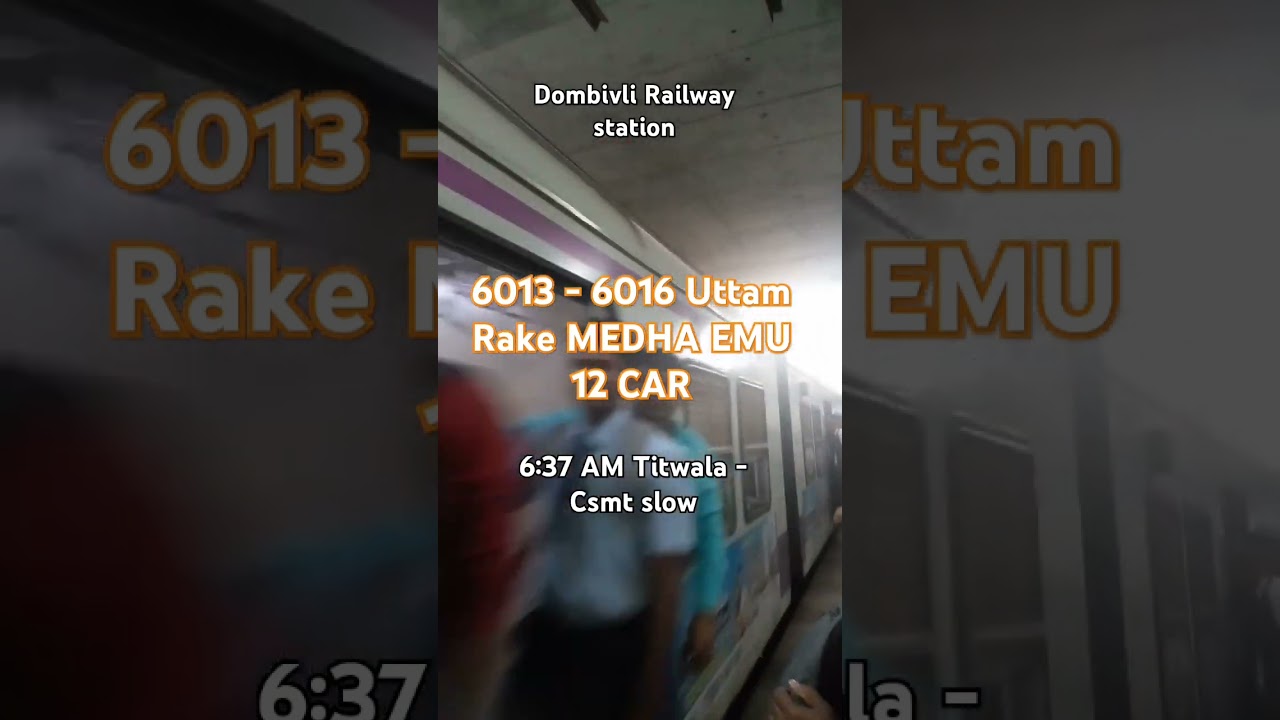 MEDHA EMU Uttam rake 6013 - 6016 