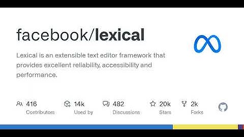 GitHub - facebook/lexical: Lexical is an extensible text editor framework that provides excellent...
