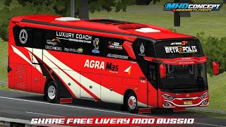 SHARE LIVERY BUS AGRA MAS METROPOLIS MOD M7R THR MERCY. Bussid screenshot 1