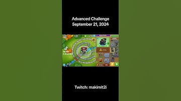 September 21, 2024 | BTD6 Advanced Challenge Tutorial (1 tower vs ddts) #makibtd6daily #btd6