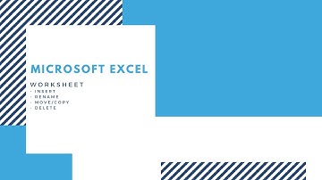 [Microsoft Excel] Các thao tác cơ bản với Worksheet