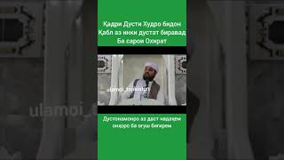 Кадри дусти худро бидон гуш кунед шояд насихате Аз банда Барои шумо бошад