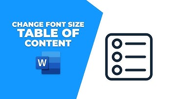 How to change font size in table of contents in Microsoft word