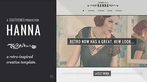HANNA - Responsive Retro HTML5/CSS3 Template | Themeforest Website Templates and Themes