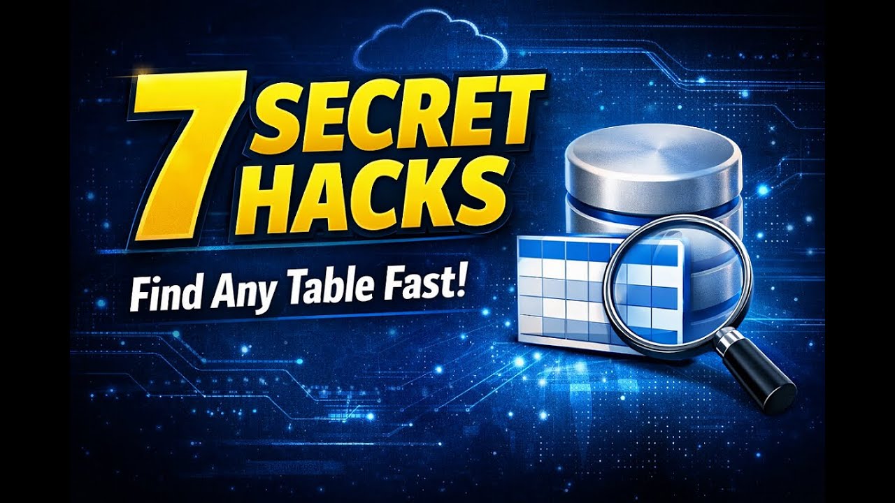 7 "Hidden" Approaches to Find Oracle Fusion Tables for BIP Reports