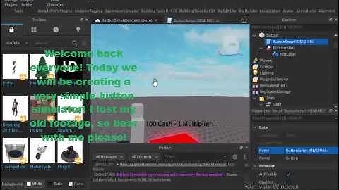 How to make a Simple Button Simulator in ROBLOX Studio 2021!
