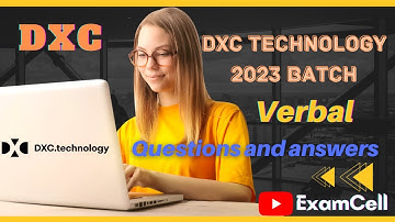 DXC Technology Verbal Questions & Answers || Batch 2023-24 || DXC Exams || DXC English || Verbal