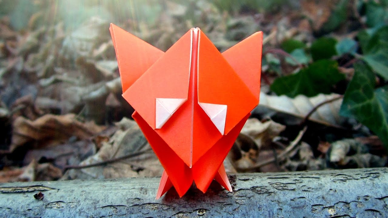 Cute Origami Fox Easy Tutorial - YouTube