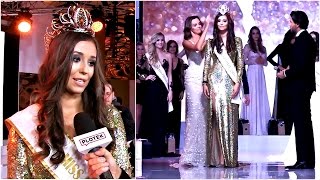 Izabella Krzan - MISS POLONIA 2016 - tuż po otrzymaniu korony