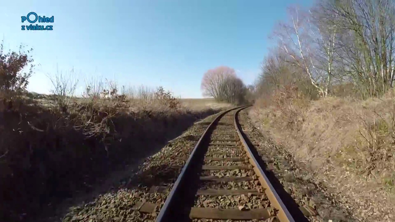 Karlovy Vary - Johanngeorgenstadt / POHLED NA TRAŤ Z ČELA SOUPRAVY/ HD KVALITA