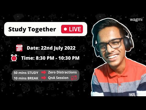 Let’s Study Together LIVE. Register to get session details & reminder #live #iit #jee #livestream