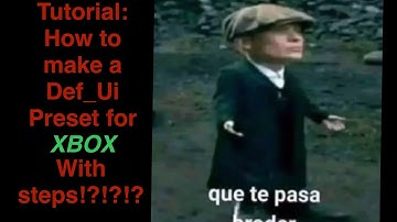 How to make your own DEF_UI preset and upload it to Xbox for Fallout 4