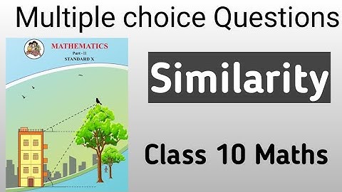 Multiple choice questions/Similarity/MCQ/Class 10 Maths part2/ Geometry/mcq/Maharashtra state board