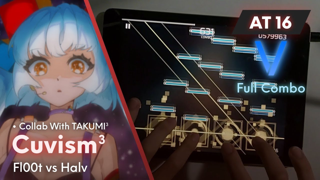 [Phigros X TAKUMI³] Cuvism [AT 16.4] - Full Combo (6-0-0) - YouTube
