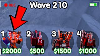 😱WOW!! REACHING 210 WAVES WITH ALL TITAN SPEAKERMAN!!