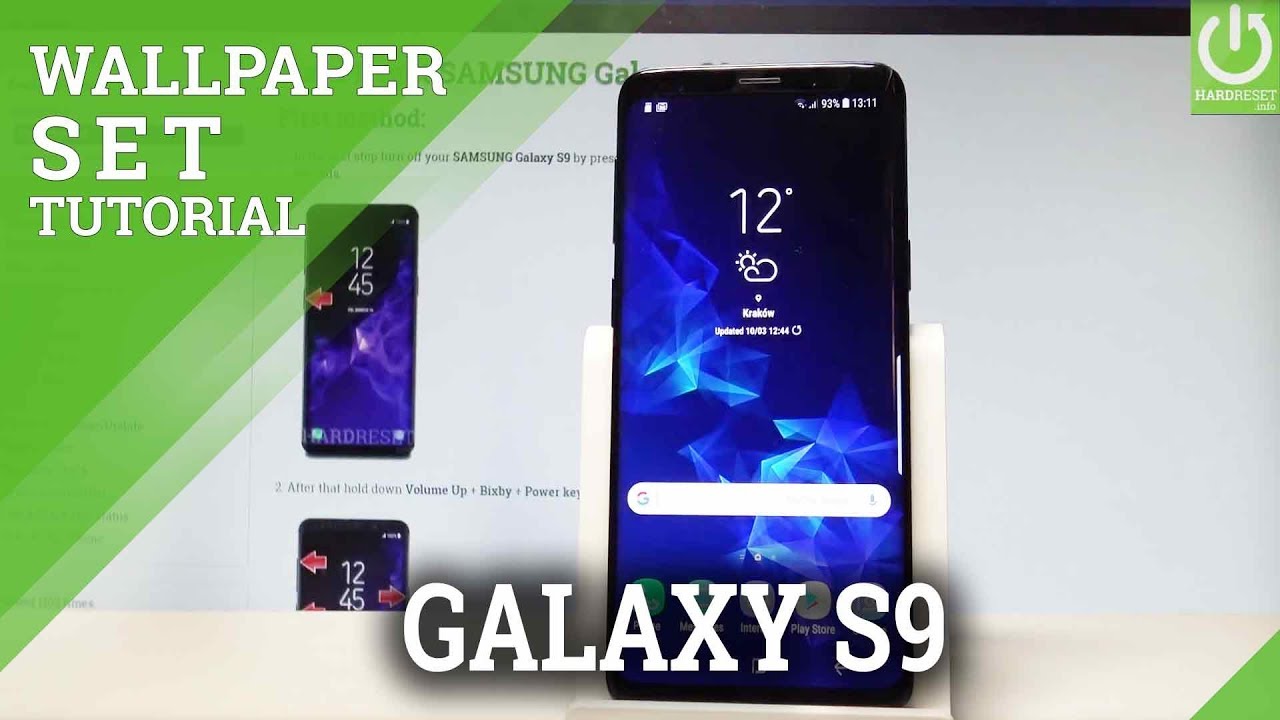How To Set Wallpaper In Samsung Galaxy S9 Home Screen Lock Screen Hardreset Info Youtube