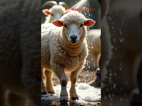 Kambing Embek Domba Lucu Sedang Dimandiin #mbek #embek #domba #kambing