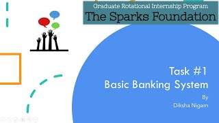 Basic Banking System | The Sparks Foundation | #GRIPJULY21 | Web Development and Design Intern