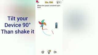 Brain Out Level 134 make the paper windmill spin fast screenshot 4