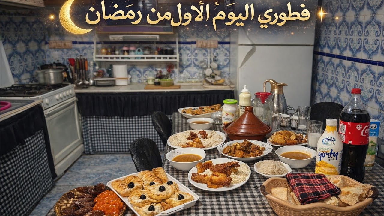 فطوري الجميل مع أولادي في أول يوم من رمضان 🌙🤍 رمضان يجمعنا