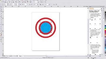 Captain America shield(Corel Draw)