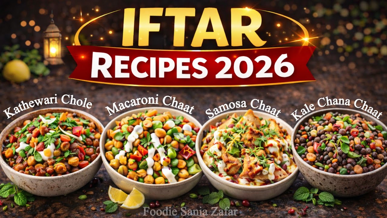 Ramzan Special Chaat Recipes 2026 | 4 Chana Chaat Recipes For Ramadan | Iftar Chaat Recipes