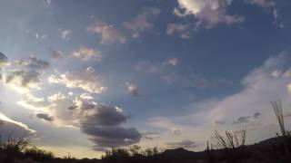 Time Lapse Monsoon Sunset Marana, Az August 1, 2016