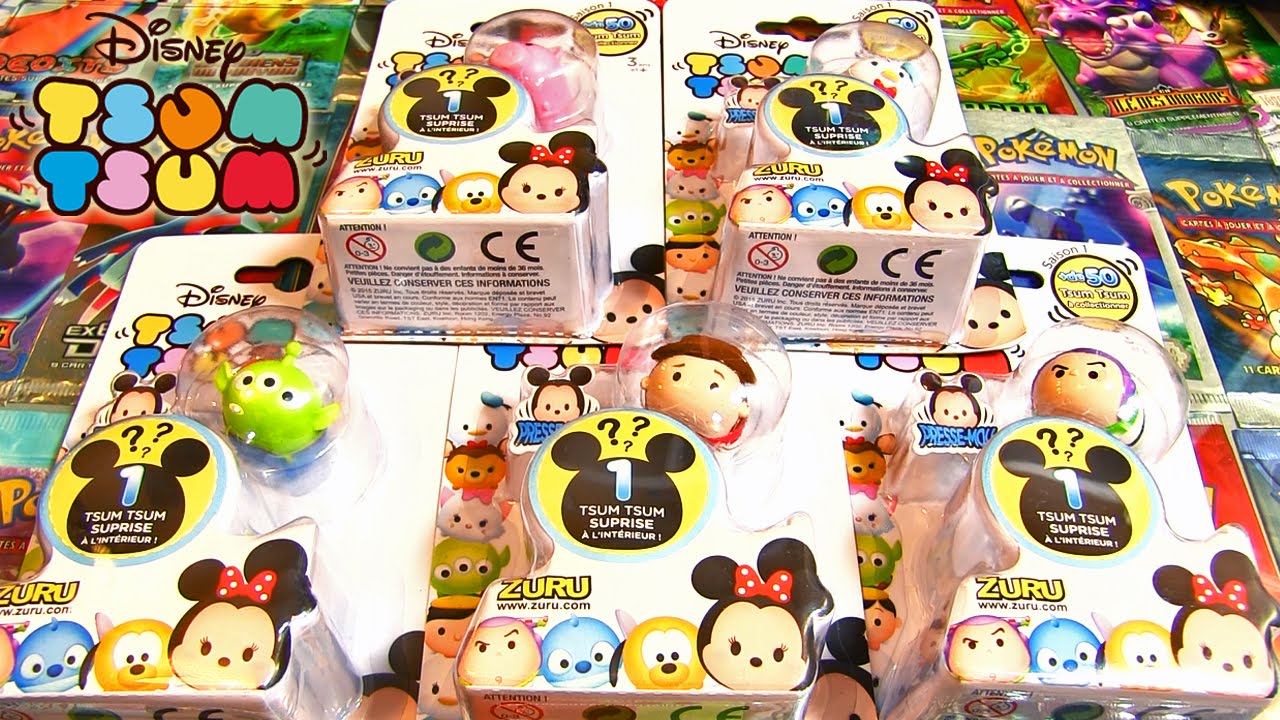 Ouverture de 5 Boosters TSUM TSUM SURPRISE ! Un tsum tsum EN OR ?