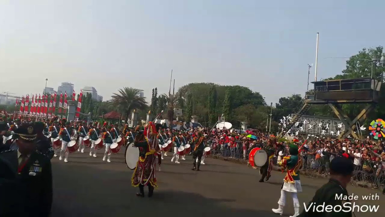 Kirab Bendera Pusaka Hut RI ke 72 17 Agustus 2017 - YouTube
